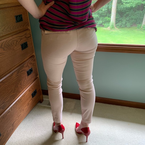 J.Crew women’s skinny cargo-style pants. Size 26. Light beige-pink - Picture 3 of 7